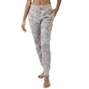 90 Degrees Women’s Camo Jogger Sweatpants Stone Women’s Size Medium
